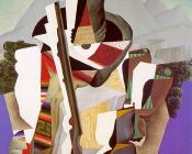 Zapatista Landscape- The Guerrilla,Paisaje zapatista- El guerrillero - 迭戈·里维拉